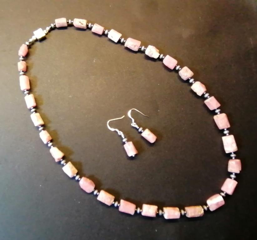 Rhodochrosite & Hematite