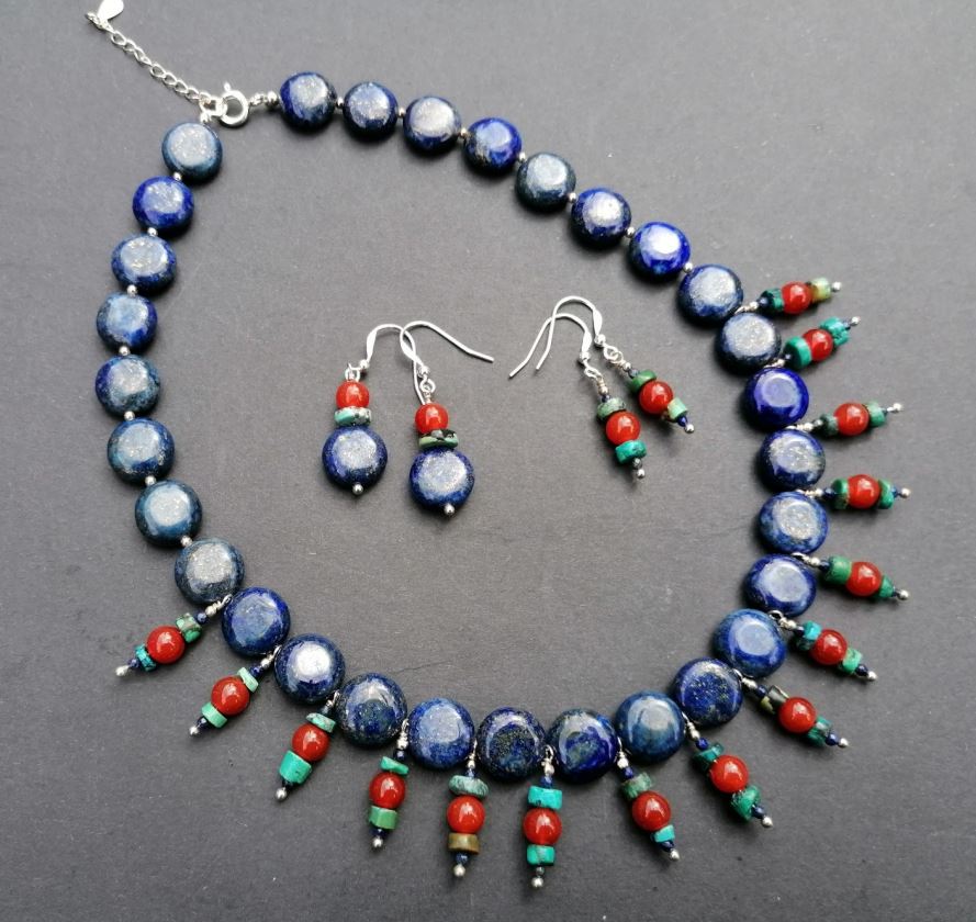 Lapiz Lazuli, Carnelian & Turquoise