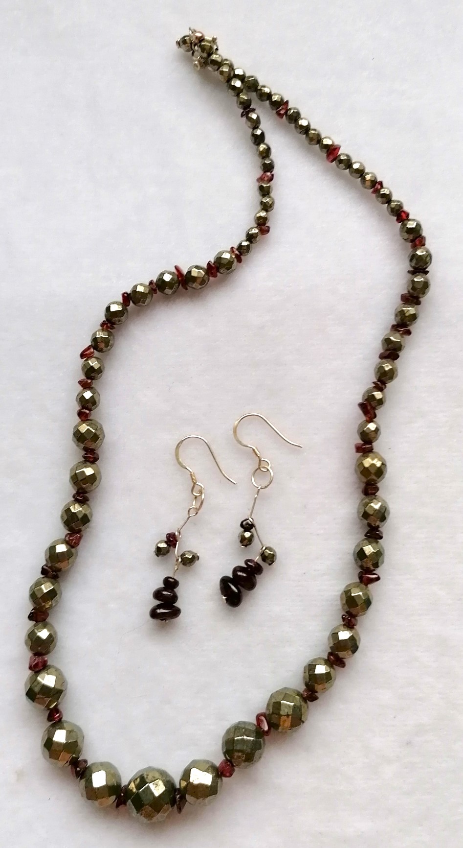 Faceted Pyrite & Garnet