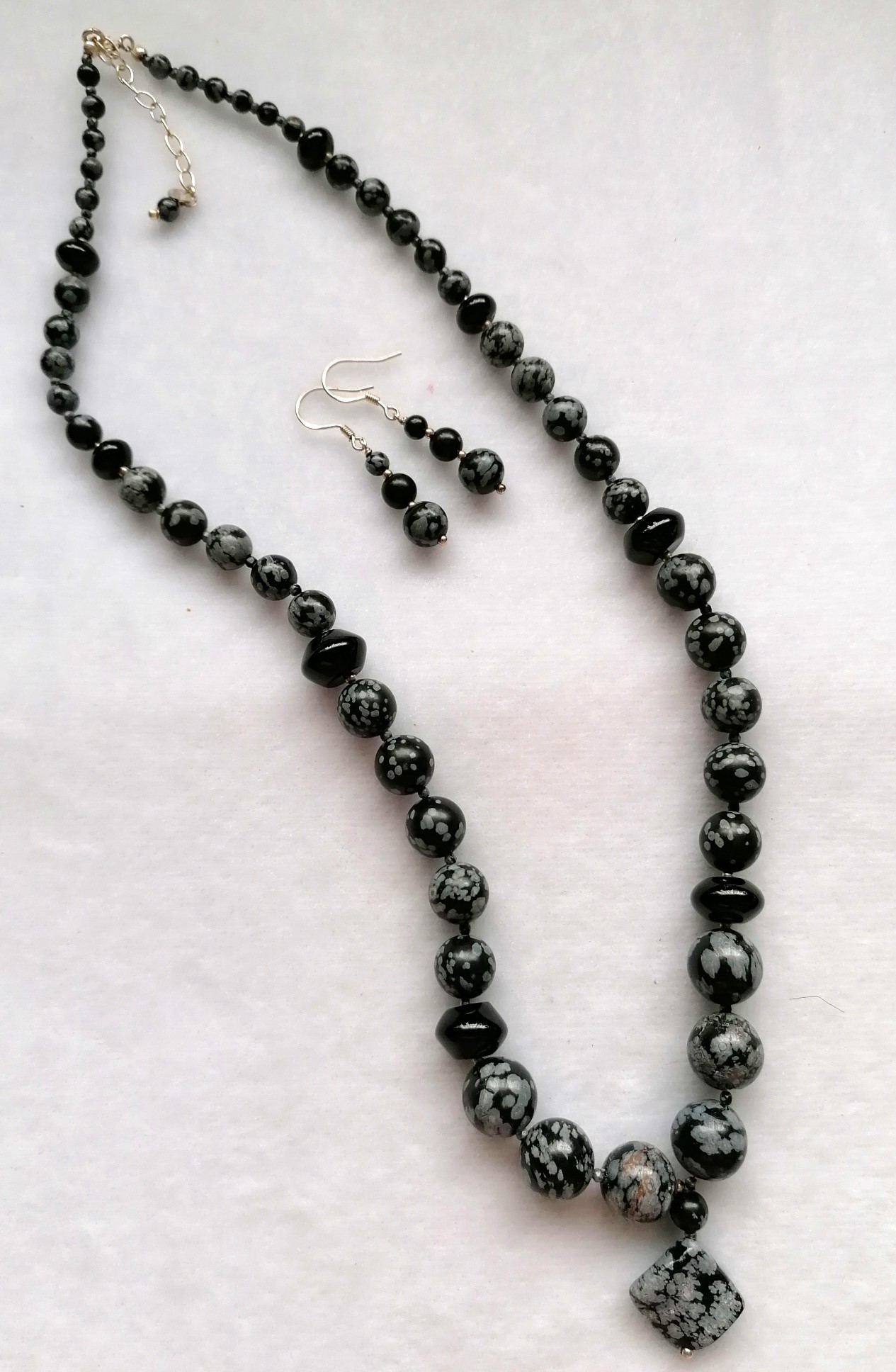 Snowflake Obsidian & Agate