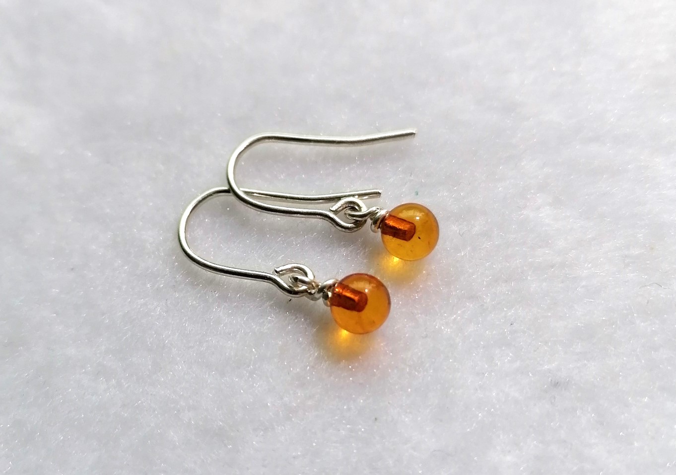 Amber Round Drops