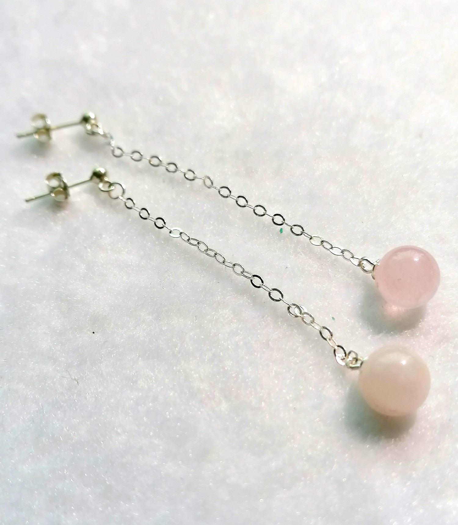 Rose Quartz Long Drop