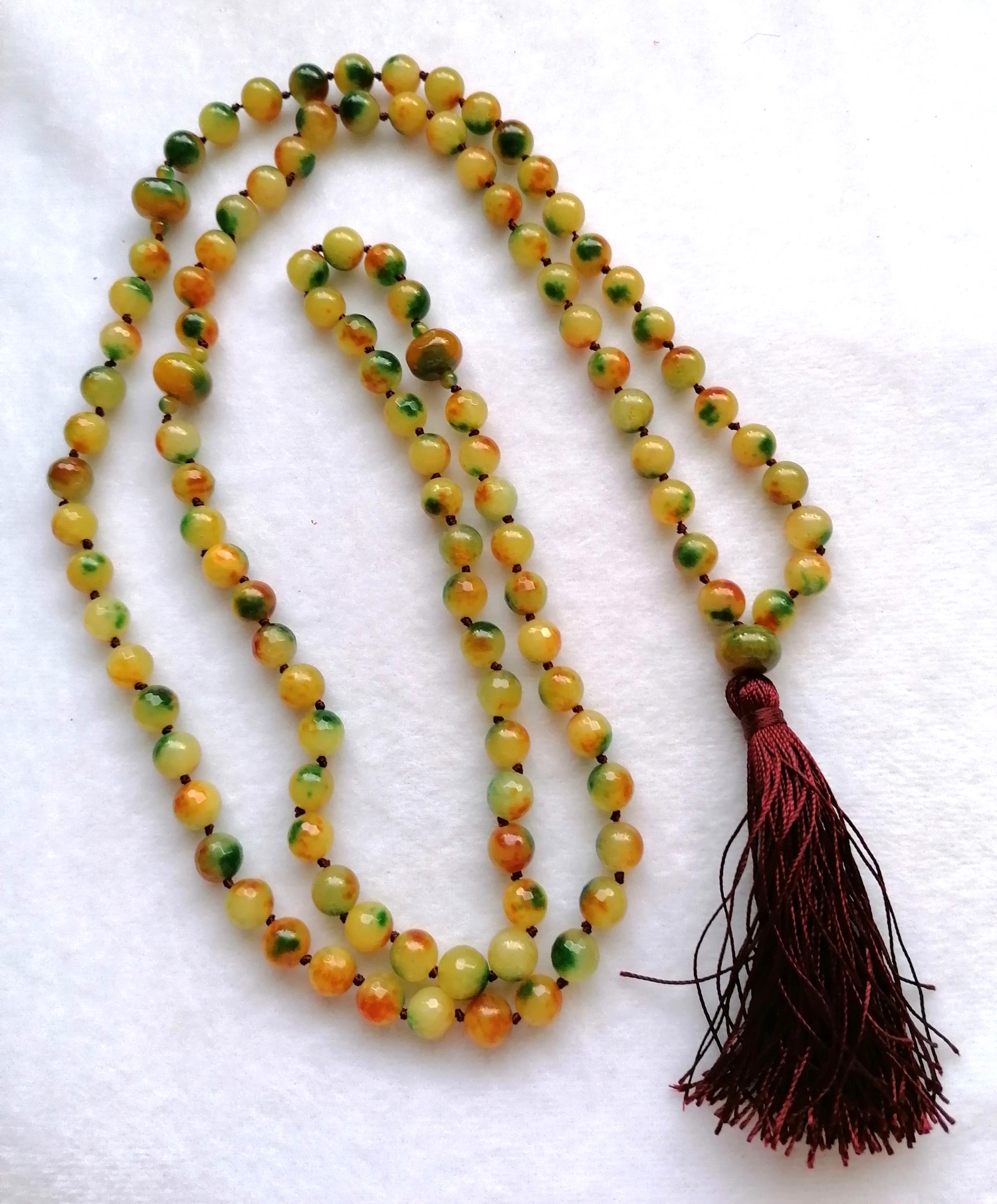 Multi-coloured Agate Mala