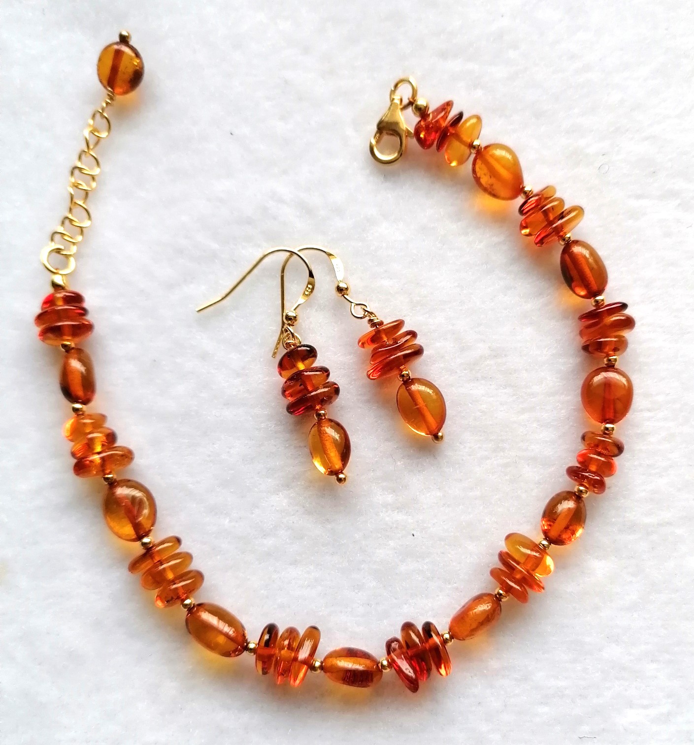 Amber Slices & Ovals