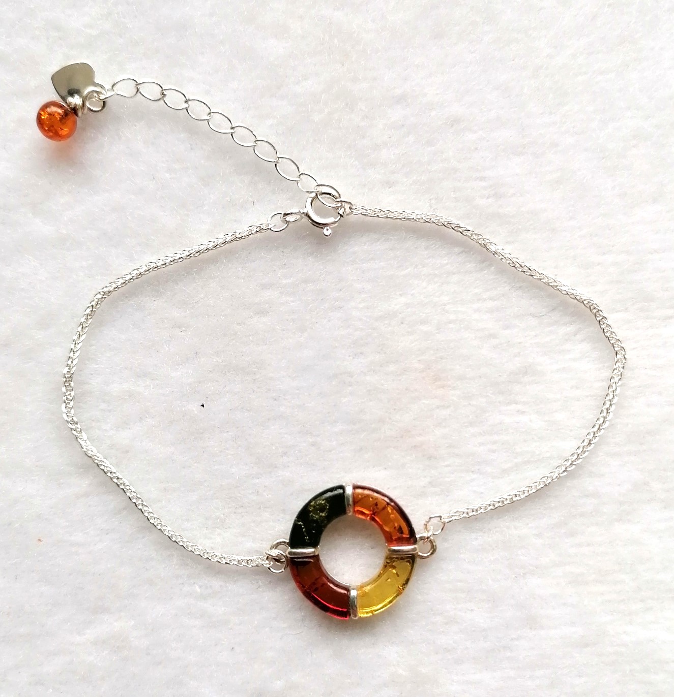 Multi-Coloured Round Connector Bracelet