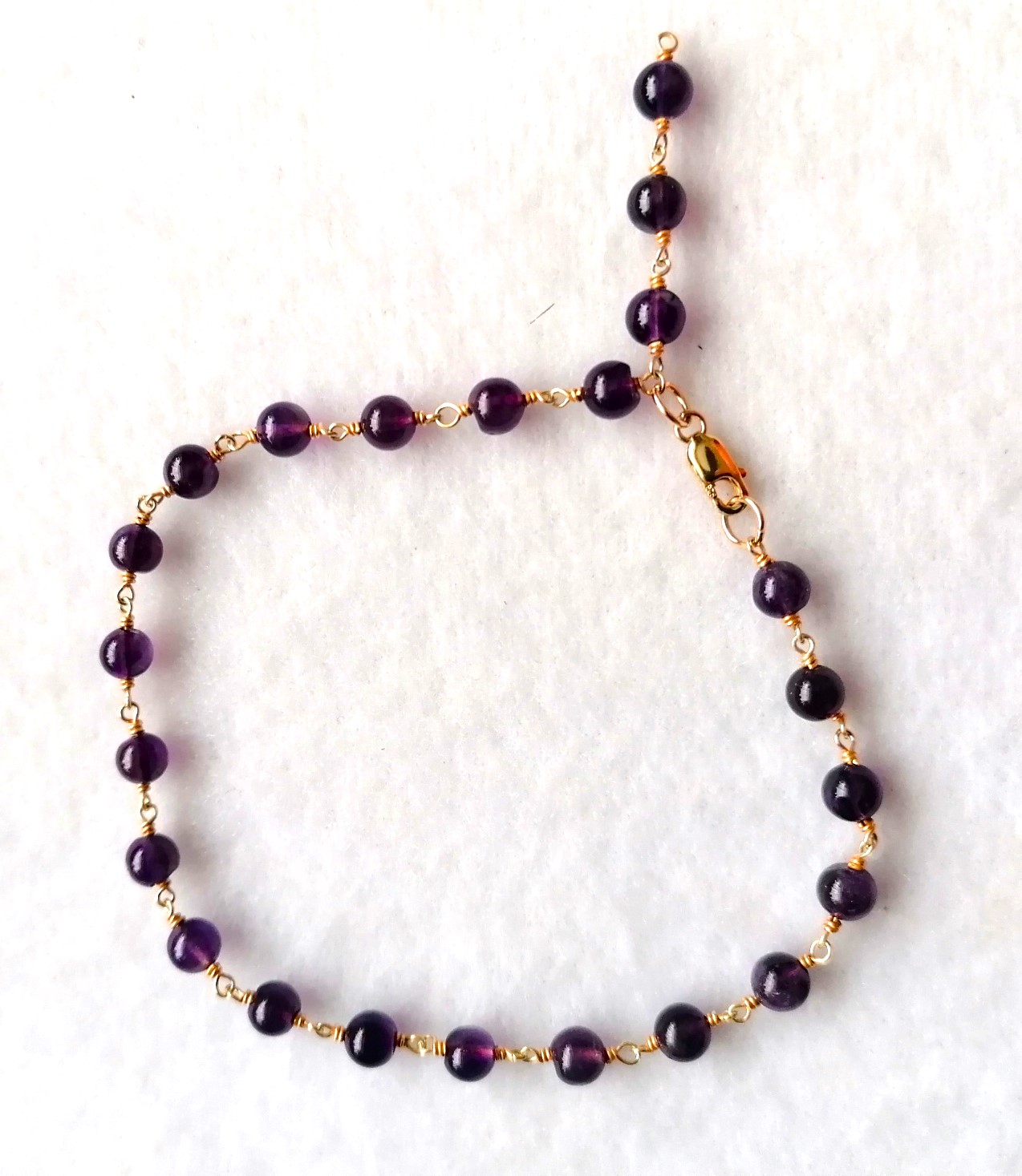 Amethyst Rosary Link