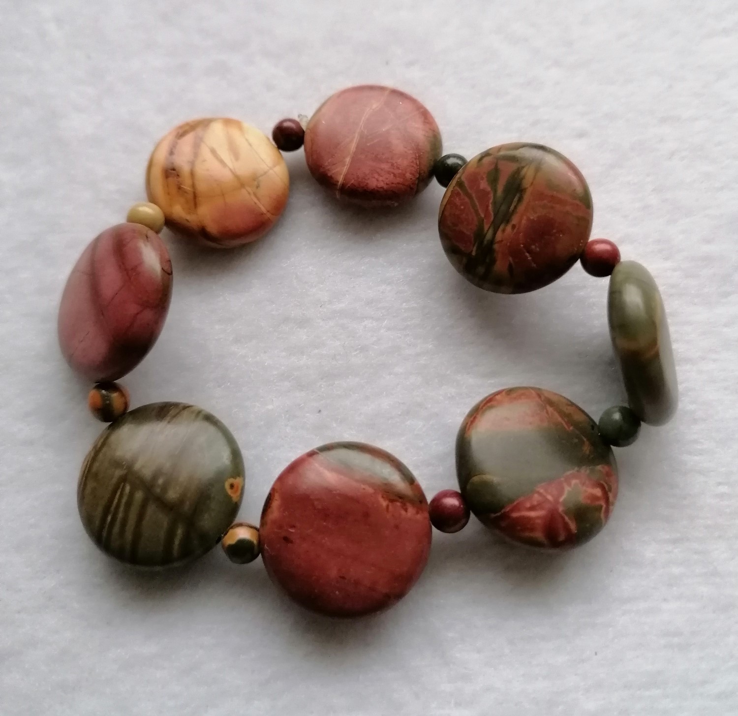 Picasso Jasper Elasticated Bracelet