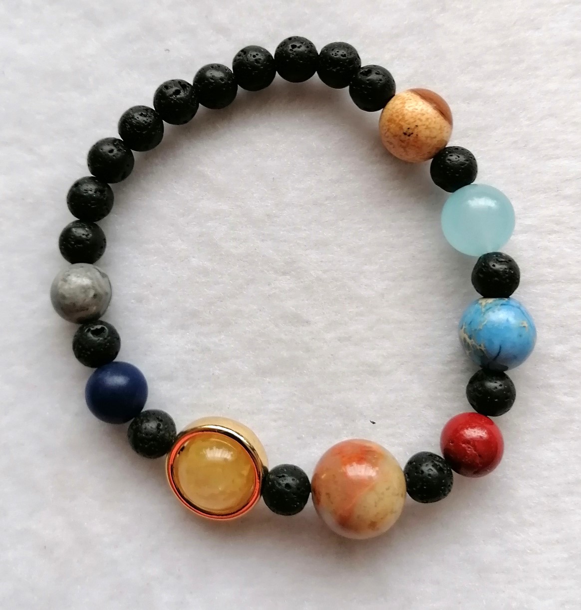 Multi-gemstone Planet Bracelet