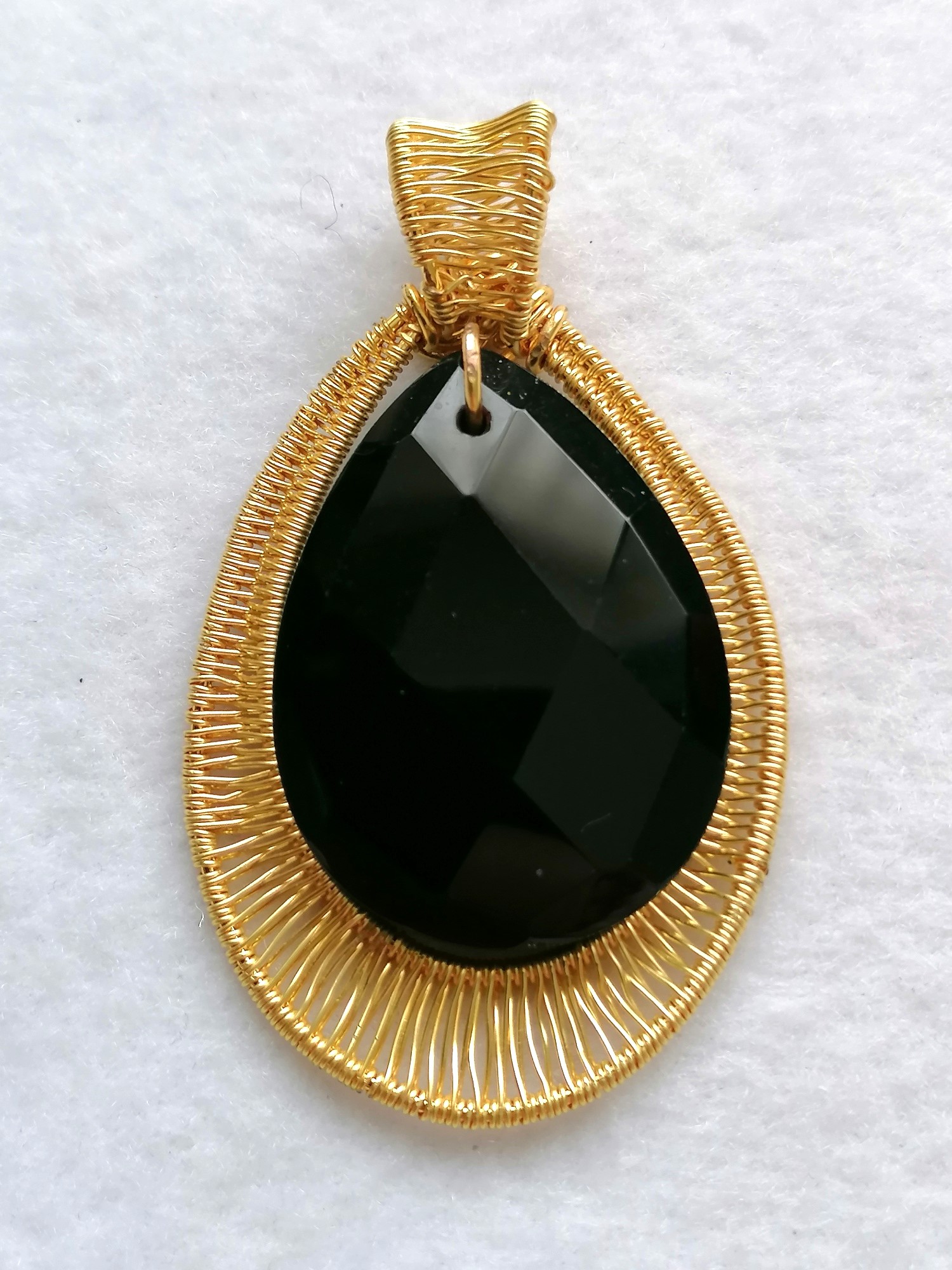 Black Agate Drop