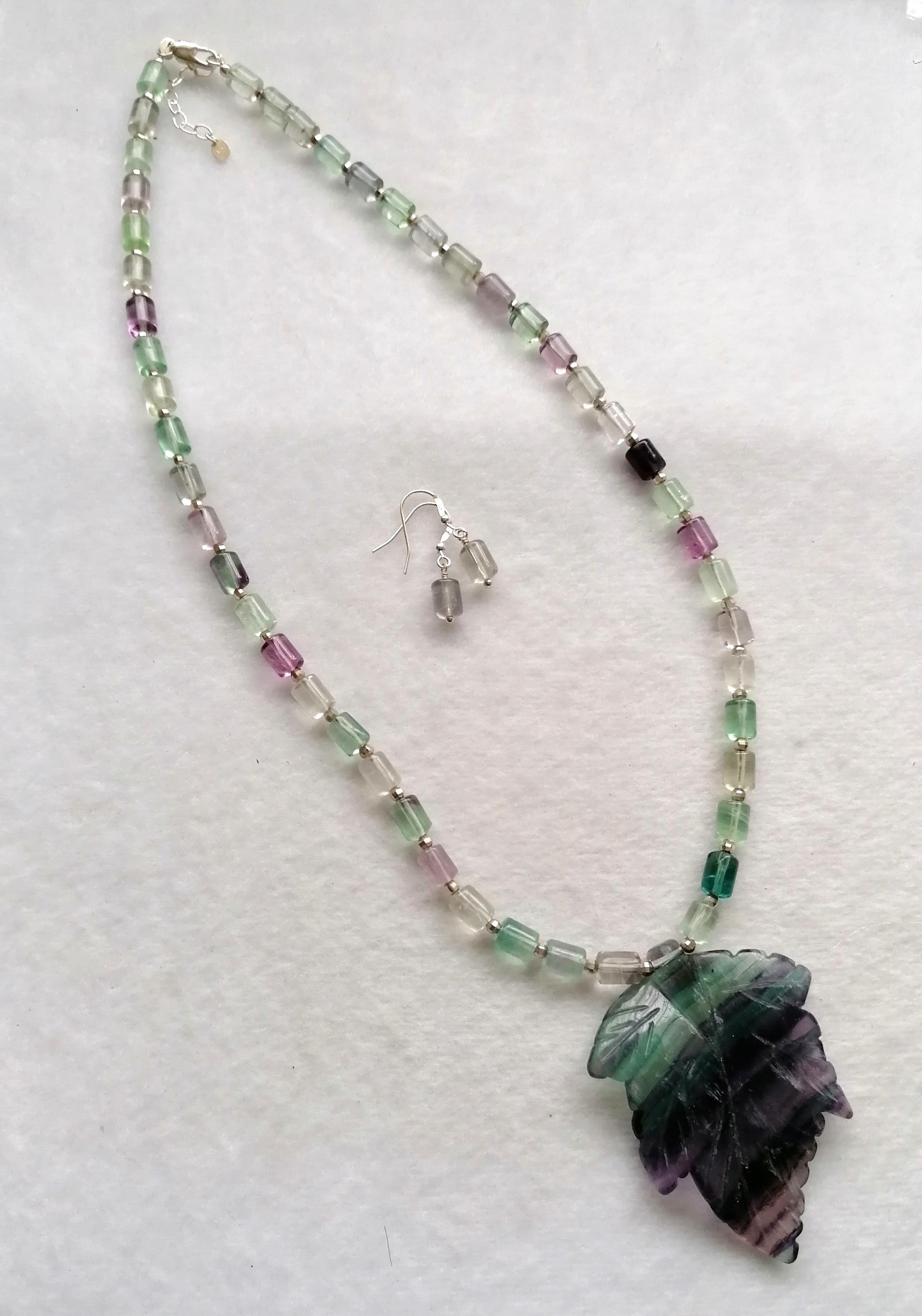 Fluorite with Leaf