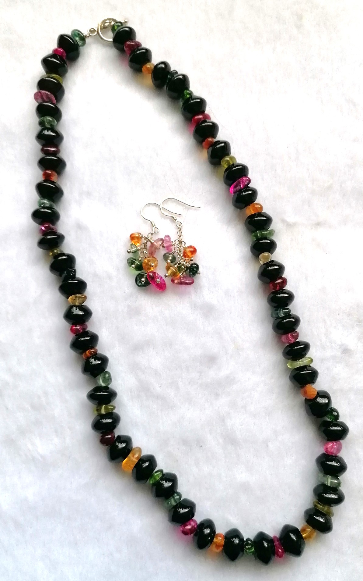 Black & Multi-colour Agate