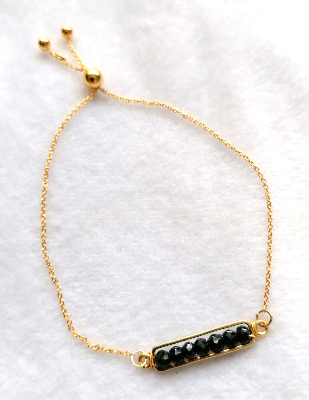 Black Spinel with Framed Connector