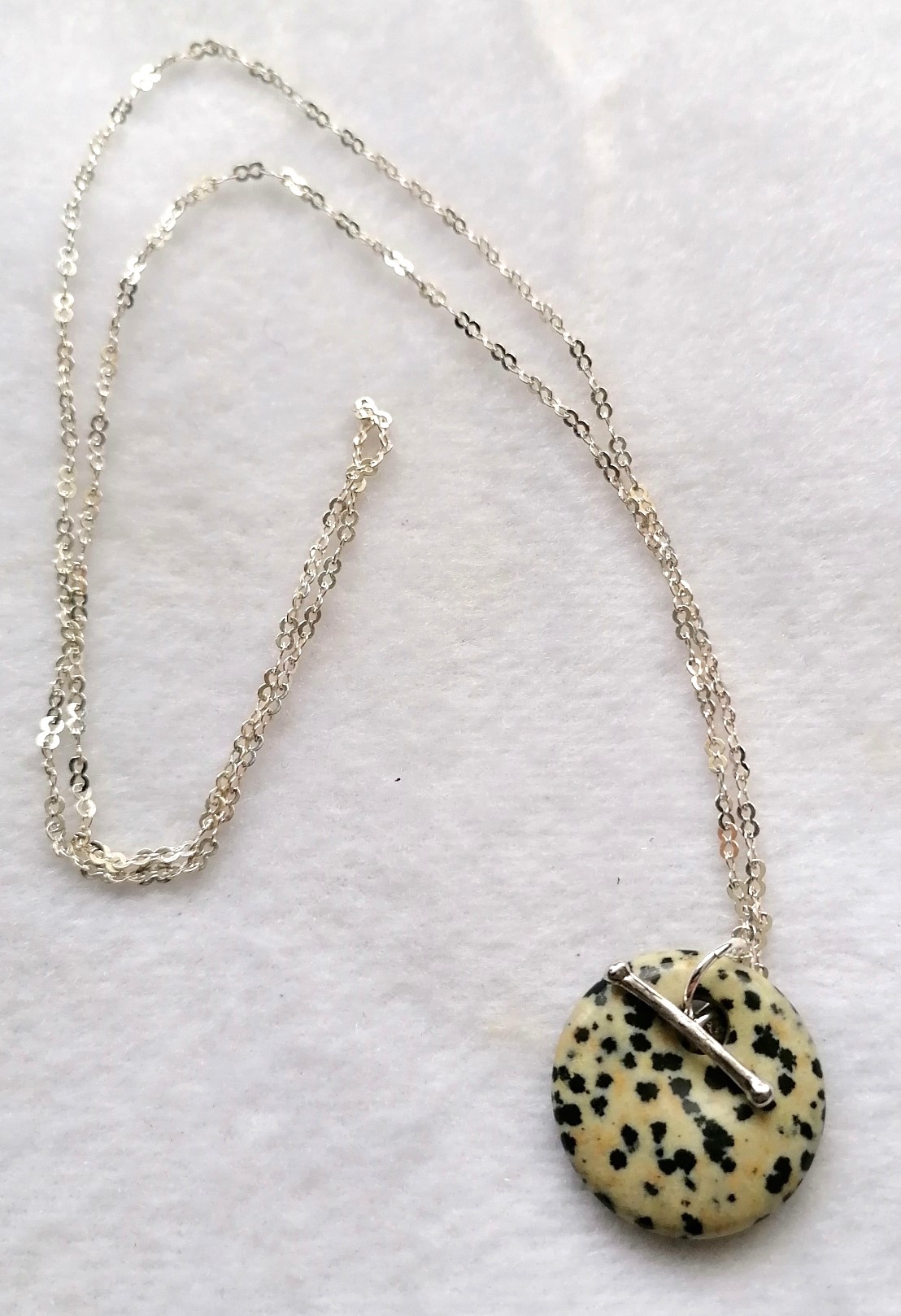 Dalmatian Jasper on Chain