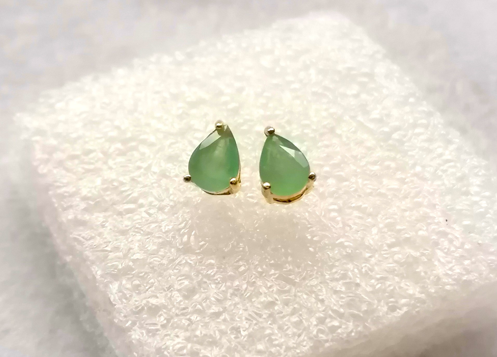 Grandidierite Pear Earrings