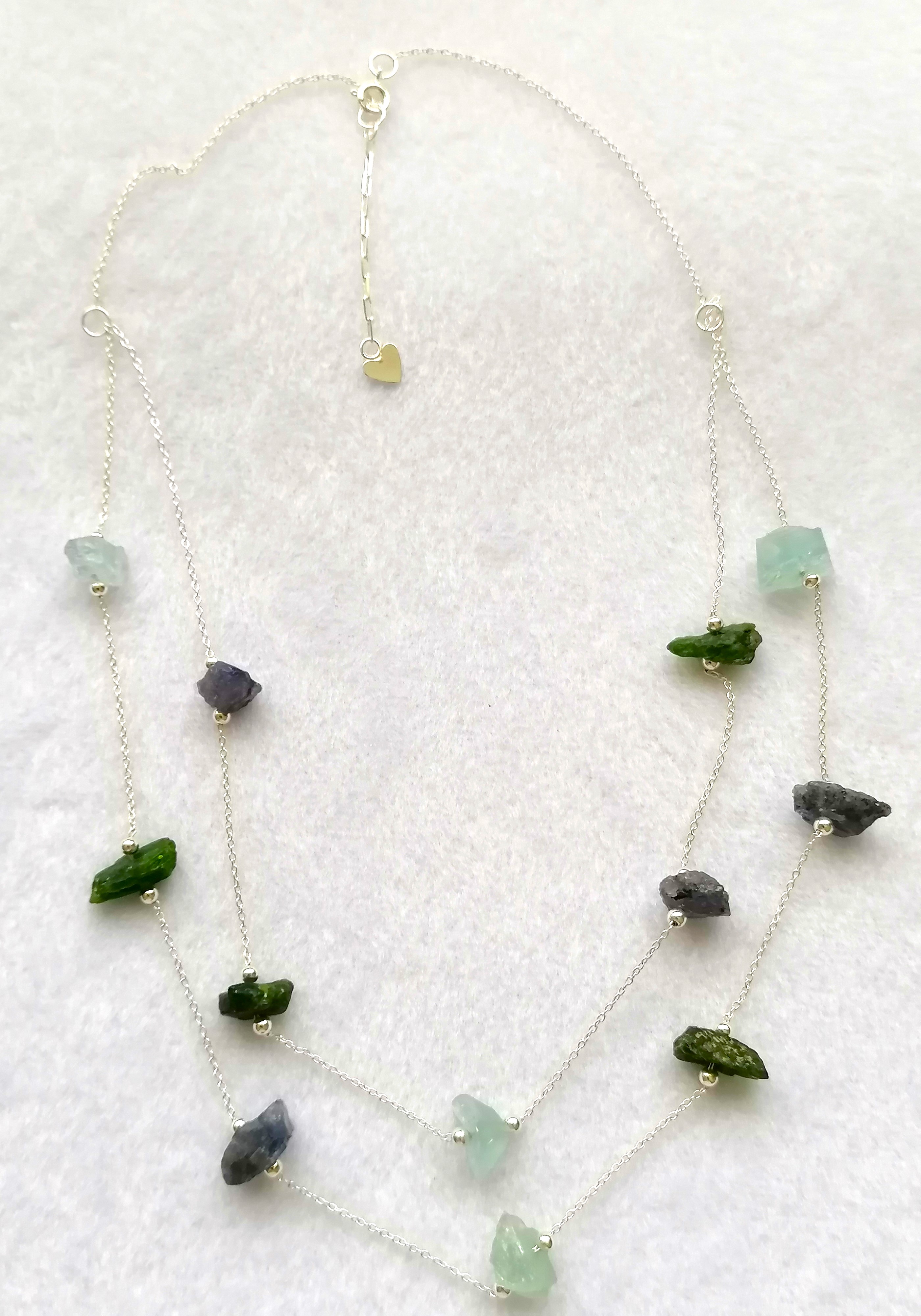 Aquamarine, Chrome Diopside & Tanzanite